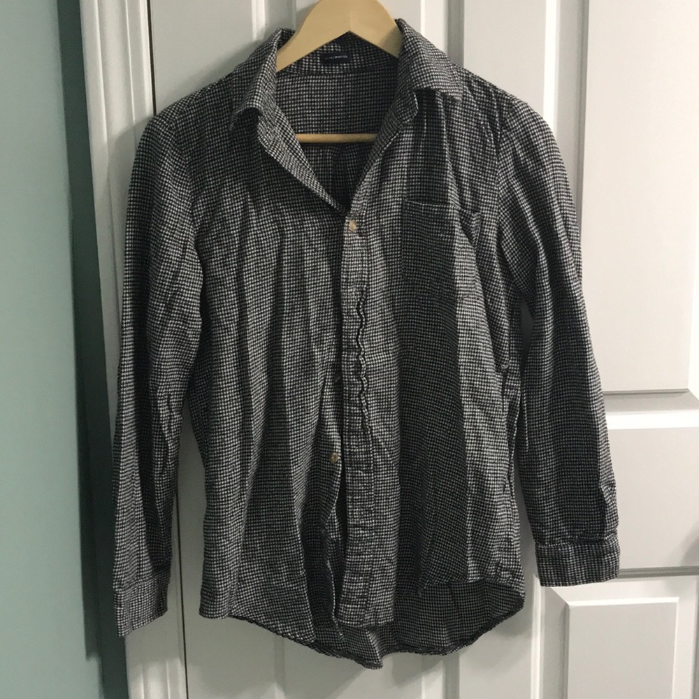 Black and White Gingham Flannel